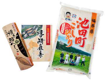 池田町コシヒカリ5kgと福井名産へしこ セット 